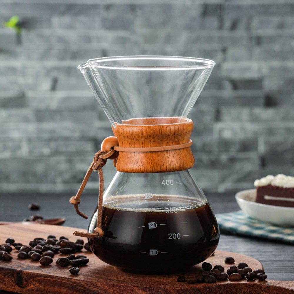 OHFIN Espresso Coffee Machine w/ Stainless Steel Filter Pot