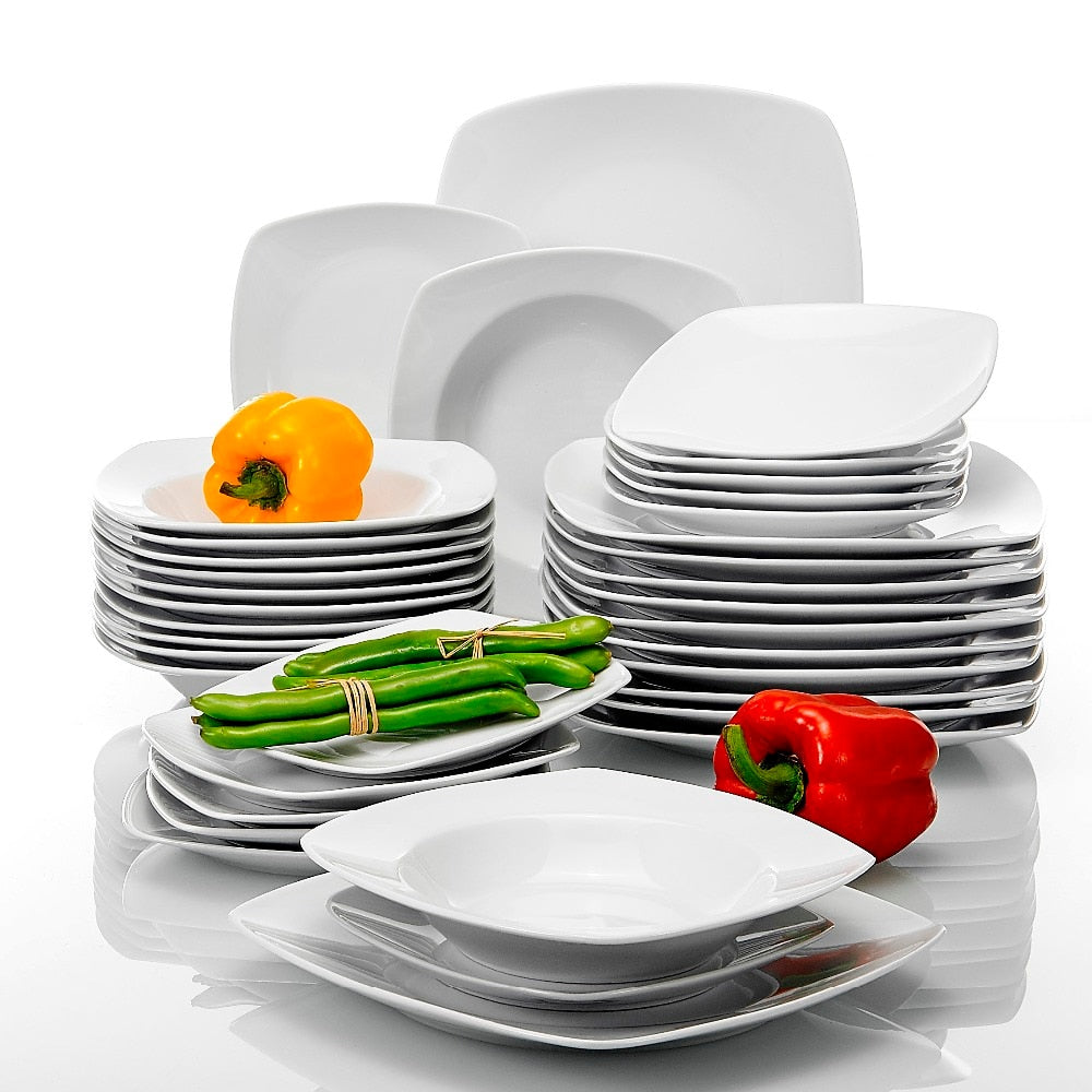 Malacasa 36-Piece Porcelain Dinner Set for 12