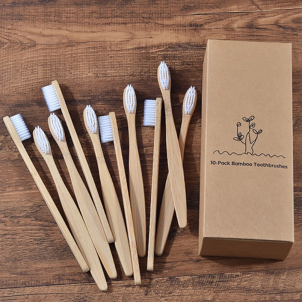 Mixed Color Bamboo Toothbrush /  Eco Friendly