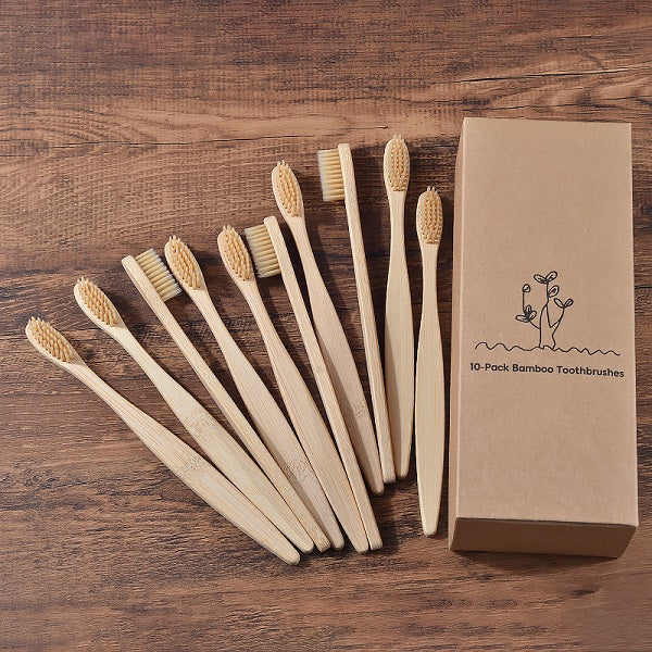 Mixed Color Bamboo Toothbrush /  Eco Friendly