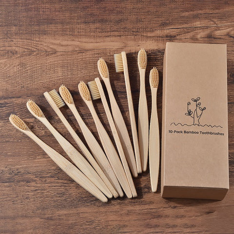 Mixed Color Bamboo Toothbrush /  Eco Friendly