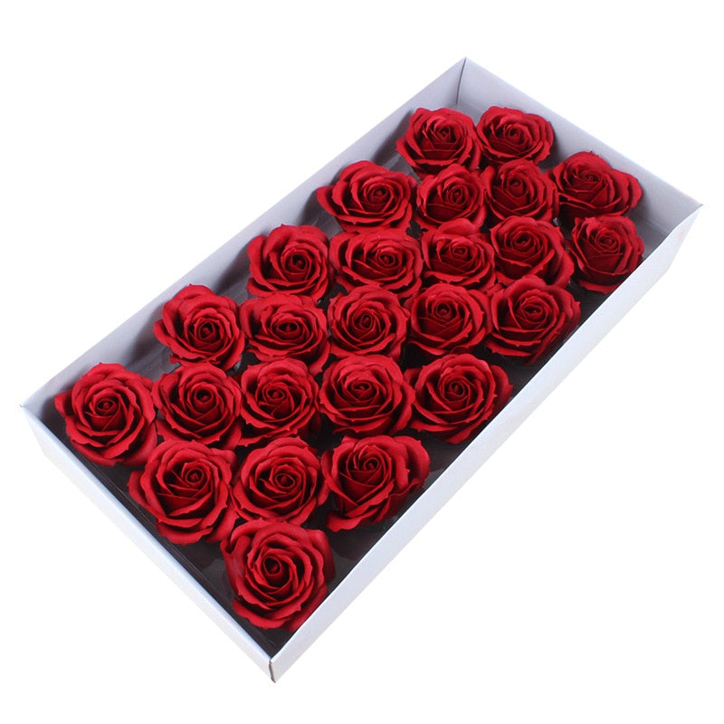 25pc Bath Soap Rose  Essential Oil Soap
