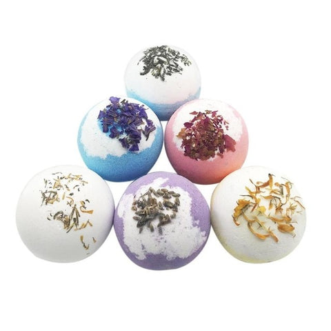 Dried Flower Essential Oil Stress Relief Bath Bomb